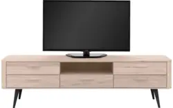 Goossens tv meubel bjarte wit eiken - 8203359-01
