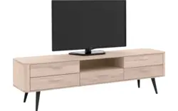 Goossens tv meubel bjarte wit eiken - 8203359-01