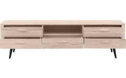 Goossens tv meubel bjarte wit eiken - 8203359-01