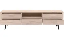 Goossens tv meubel bjarte wit eiken - 8203359-01
