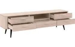 Goossens tv meubel bjarte wit eiken - 8203359-01