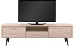 Goossens tv dressoir bjarte wit eiken - 8203360-01
