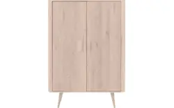 Goossens opbergkast bjarte wit eiken - 8203362-01