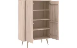 Goossens opbergkast bjarte wit eiken - 8203362-01