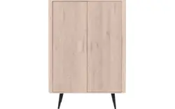 Goossens opbergkast bjarte wit eiken - 8203364-01