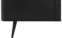 Goossens dressoir bjarte zwart eiken - 8203405-01