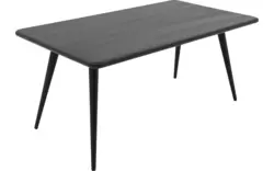 Goossens eettafel bjarte zwart eiken - 8203407-01