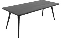 Goossens eettafel bjarte zwart eiken - 8203408-01