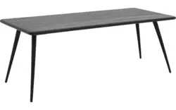 Goossens eettafel bjarte zwart eiken - 8203410-01