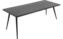 Goossens eettafel bjarte zwart eiken - 8203410-01