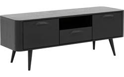 Goossens tv meubel bjarte zwart eiken - 8203423-01