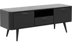 Goossens tv meubel bjarte zwart eiken - 8203423-01