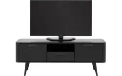 Goossens tv meubel bjarte zwart eiken - 8203423-01
