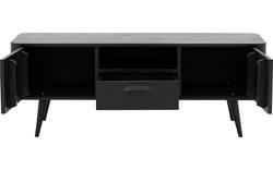 Goossens tv meubel bjarte zwart eiken - 8203423-01