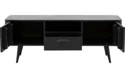 Goossens tv meubel bjarte zwart eiken - 8203423-01