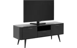 Goossens tv meubel bjarte zwart eiken - 8203423-01