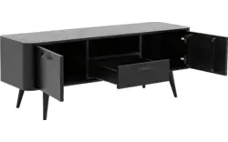 Goossens tv meubel bjarte zwart eiken - 8203423-01