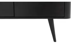 Goossens tv meubel bjarte zwart eiken - 8203423-01