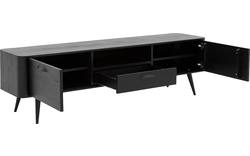 Goossens tv dressoir bjarte zwart eiken - 8203425-A-01