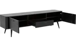 Goossens tv dressoir bjarte zwart eiken - 8203425-A-01
