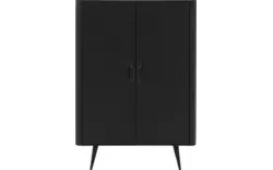 Goossens opbergkast bjarte zwart eiken - 8203430-A-01