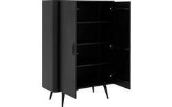 Goossens opbergkast bjarte zwart eiken - 8203430-A-01
