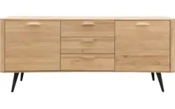 Goossens dressoir bjarte wit eiken - 8203437-01