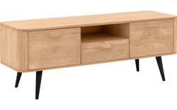 Goossens tv meubel bjarte wit eiken - 8203447-02