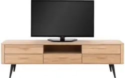 Goossens tv meubel bjarte wit eiken - 8203448-01