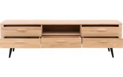 Goossens tv meubel bjarte wit eiken - 8203448-01
