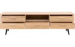 Goossens tv meubel bjarte wit eiken - 8203448-01