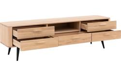 Goossens tv meubel bjarte wit eiken - 8203448-01