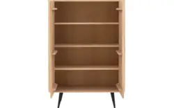 Goossens opbergkast bjarte wit eiken - 8203451-01