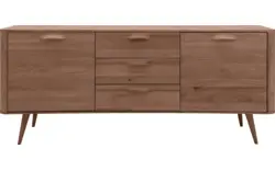 Goossens dressoir bjarte donker bruin eiken - 8203454-01