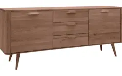 Goossens dressoir bjarte donker bruin eiken - 8203454-01