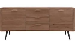Goossens dressoir bjarte donker bruin eiken - 8203456-01