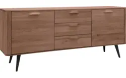 Goossens dressoir bjarte donker bruin eiken - 8203456-01