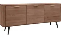 Goossens dressoir bjarte donker bruin eiken - 8203457-01