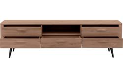 Goossens tv meubel bjarte donker bruin eiken - 8203474-01