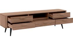 Goossens tv meubel bjarte donker bruin eiken - 8203474-01