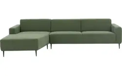 Goossens excellent loungebank prato groen stof - 8203535-gespiegeld-01