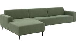 Goossens excellent loungebank prato groen stof - 8203535-gespiegeld-01