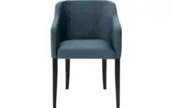 Goossens eetkamerstoel peda blauw stof - 8203558-02