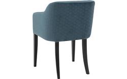 Goossens eetkamerstoel peda blauw stof - 8203558-03