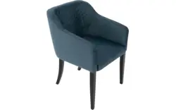 Goossens eetkamerstoel peda blauw stof - 8203558-02