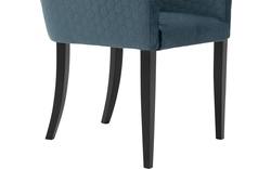 Goossens eetkamerstoel peda blauw stof - 8203558-02