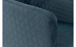Goossens eetkamerstoel peda blauw stof - 8203558-02