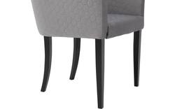 Goossens eetkamerstoel peda grijs stof - 8203559-02