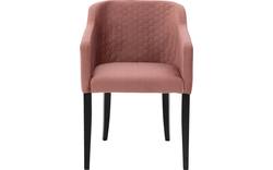 Goossens eetkamerstoel peda roze stof - 8203560-02