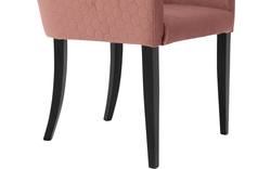 Goossens eetkamerstoel peda roze stof - 8203560-02